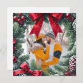 クリスマス縁ど用エバーグリーンフォト シーズンカード (正面/裏面)