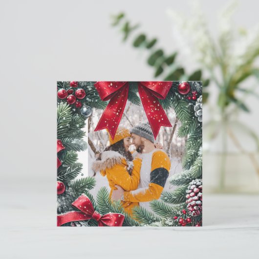 クリスマス縁ど用エバーグリーンフォト シーズンカード (スタンド正面)