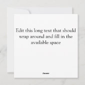 クリスマス縁ど用エバーグリーンフォト シーズンカード (裏面)