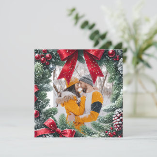 クリスマス縁ど用エバーグリーンフォト シーズンカード