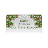 クリスマス縁ど ラベル (正面)