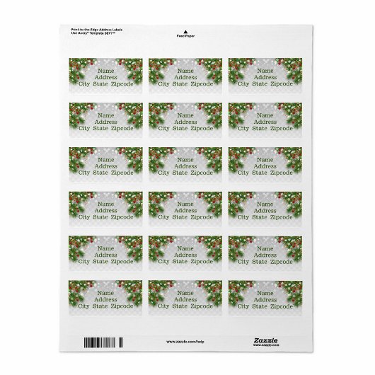 クリスマス縁ど ラベル