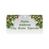 クリスマス縁ど ラベル