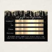 クリスマス美しいサロンヘアゴールドコンフェッティギフトドリップ (裏面)