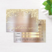 クリスマス美しいサロン金ゴールドギフト証明書金属 (デスク)