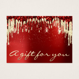 クリスマス美しい金ゴールド紙吹雪ギフトバーガンディドリップ