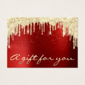 クリスマス美しい金ゴールド紙吹雪ギフトブルゴーニュ赤 (正面)