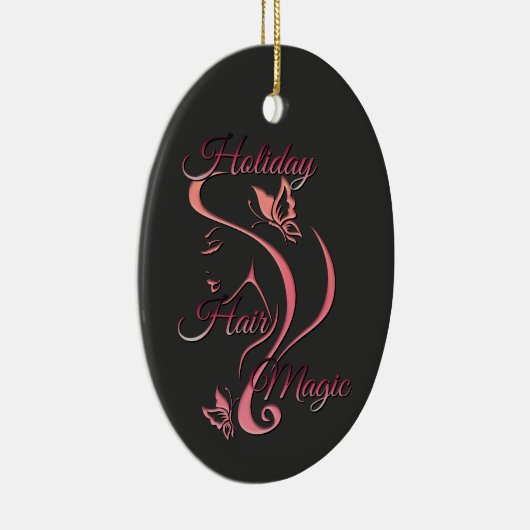 クリスマス美容師 – ホリデーヘア魔法 セラミックオーナメント (右)