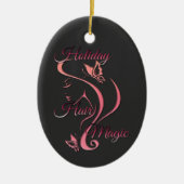 クリスマス美容師 – ホリデーヘア魔法 セラミックオーナメント (正面)