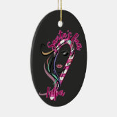 クリスマス美容師- Santa's Hair Helper セラミックオーナメント (右)