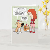 クリスマス考えに飲み過ぎるペット カード (黄色い花)