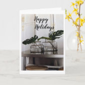 **クリスマス考えに**お祝い カード (黄色い花)