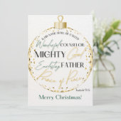 クリスマス聖なる書物、 経典グリーティングカードイザヤ9:6 シーズンカード (スタンド正面)