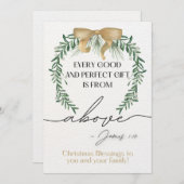 クリスマス聖なる書物、 経典グリーティングカードジェームス1:17 シーズンカード (正面/裏面)