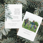 クリスマス聖なる書物、 経典フォトクリスチャンウッドランド<br><div class="desc">クリスマス聖なる書物、 経典写真グリーティングカード。我々に子供を…..背面の写真。個々のファミリ名水彩樹木林。</div>