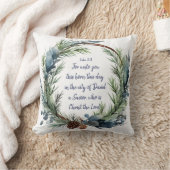 クリスマス聖なる書物、 経典ルカ2:11（鳥）ショウジョウコウカンチョウバード クッション (ブランケット)