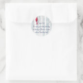 クリスマス聖なる書物、 経典ルカ2:11(鳥)ショウジョウコウカンチョウバード ラウンドシール (バッグ)