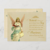 クリスマス聖なる書物、 経典ヴィンテージ複製はがき シーズンポストカード (正面/裏面)