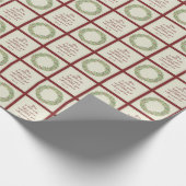 クリスマス聖なる書物、 経典 – 神への栄光 ラッピングペーパー (角)