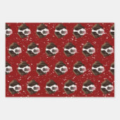 クリスマス聖ベルナード ラッピングペーパーシート (正面2)