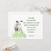 クリスマス聖書の励ましの言葉 カード (正面/裏面インサイチュ)