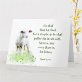 クリスマス聖書の励ましの言葉 カード (黄色い花)