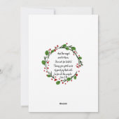 クリスマス聖書スクリプトステッカー 聖書 シーズンカード (裏面)