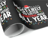 クリスマス聞音楽には一年中最も近い ラッピングペーパー (ロールコーナー)