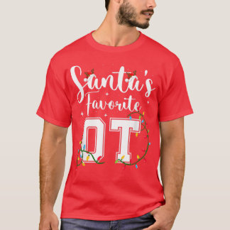 クリスマス職業セラピストセラピーサンタスファ Tシャツ