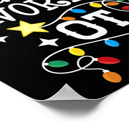 クリスマス職業セラピストセラピーサンタズF ポスター (角)