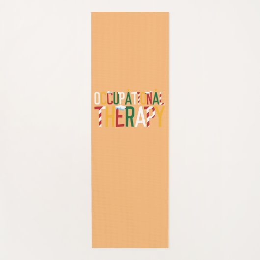 クリスマス職業セラピー ヨガマット (正面)