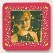 クリスマス自分のフォトフレームコースター6セットを追加 コースター (正面)