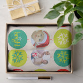 クリスマス自分の写真を追加ティッシュペーパー 薄葉紙 (ギフト)