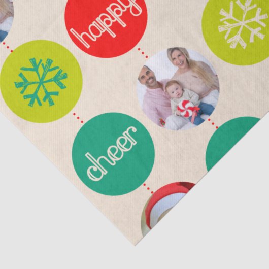 クリスマス自分の写真を追加ティッシュペーパー 薄葉紙 (詳細)