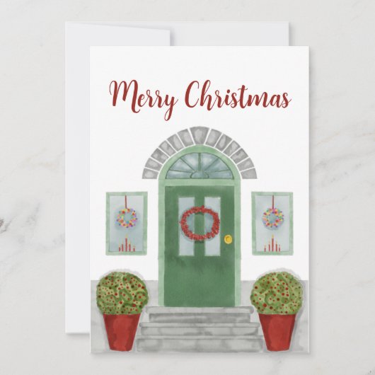 クリスマス自宅への招待 招待状 (正面)