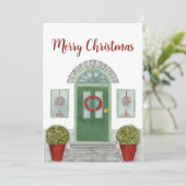 クリスマス自宅への招待 招待状 (スタンド正面)