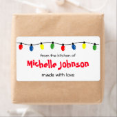 クリスマス自家製の食品ラベルのキッチンから ラベル (インサイチュ)