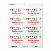 クリスマス自家製の食品ラベルのキッチンから ラベル (フルシート)