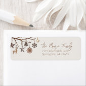 クリスマス自然差出人住所ラベル ラベル (インサイチュ)