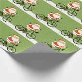 クリスマス自転車ギフト ラッピングペーパー (角)
