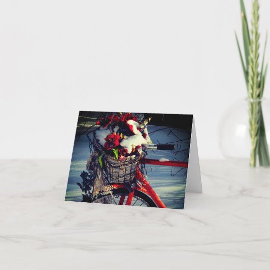 クリスマス自転車 シーズンカード (正面)
