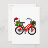 クリスマス自転車 シーズンポストカード (正面/裏面)