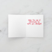 クリスマス自閉症意識グリーティングカード サンキューカード (内部)