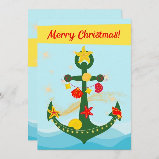 クリスマス航海のいかり シーズンカード (正面/裏面)