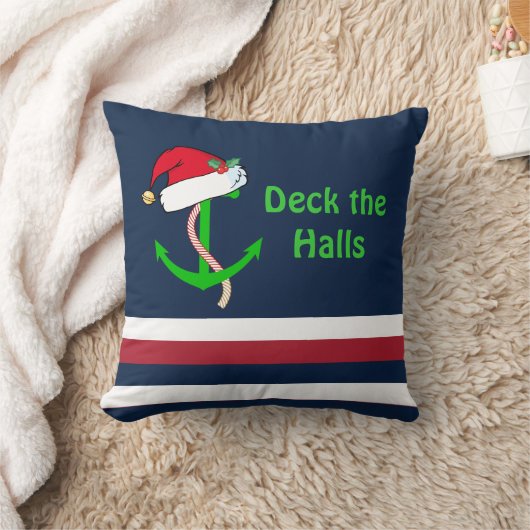 クリスマス航海の枕 クッション (ブランケット)