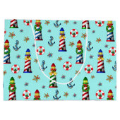 クリスマス航海の灯台 ラージペーパーバッグ (裏面)