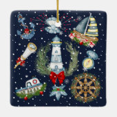 クリスマス航海の セラミックオーナメント (裏面)