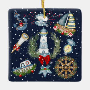 クリスマス航海の セラミックオーナメント