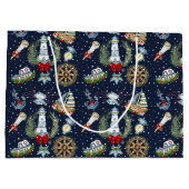 クリスマス航海の ラージペーパーバッグ (裏面)