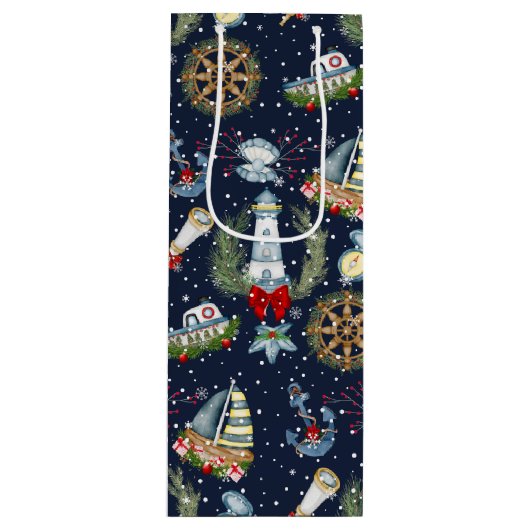 クリスマス航海の ワインギフトバッグ (正面)